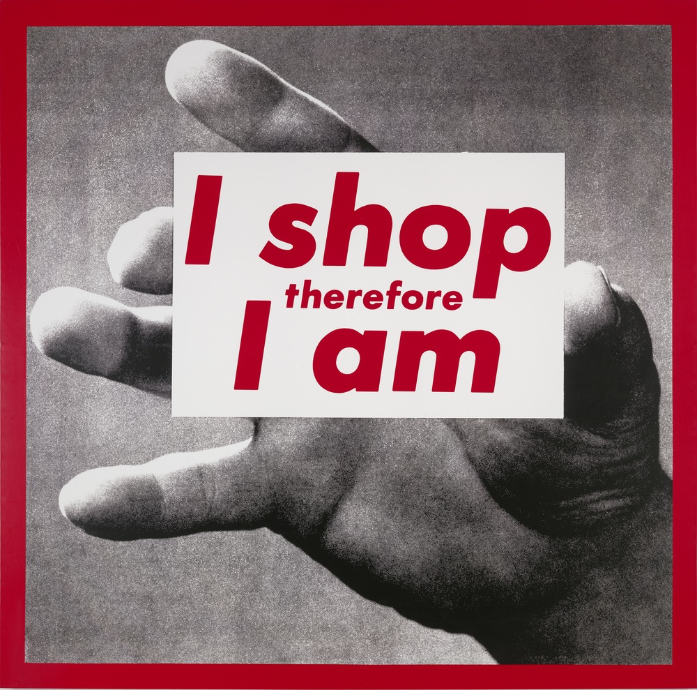 Barbara Kruger, 'I Shop Therefore I am' (1990).