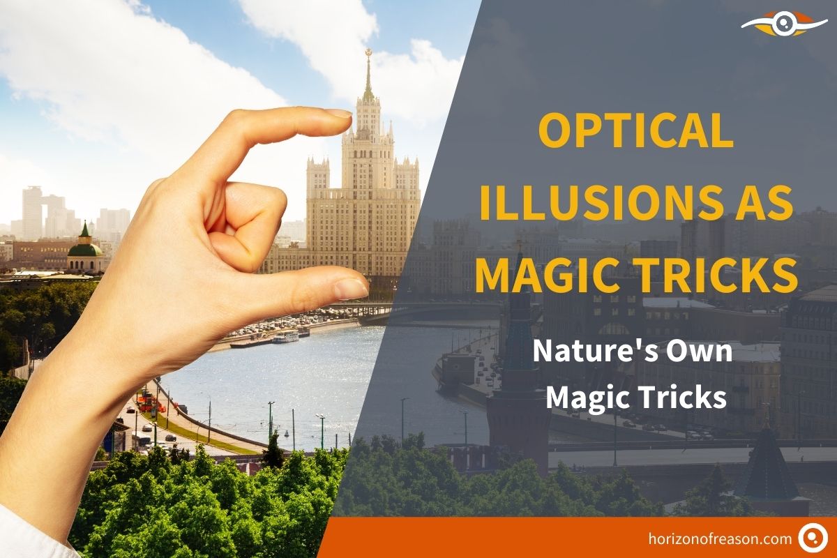 Our mind deceives itself in how it interprets the world. This article shows how to use optical illusions as magic tricks.