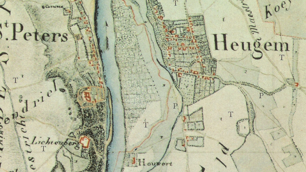 Map of Heugem in 1809 by Tranchot (Vrije Universiteit Amsterdam).
