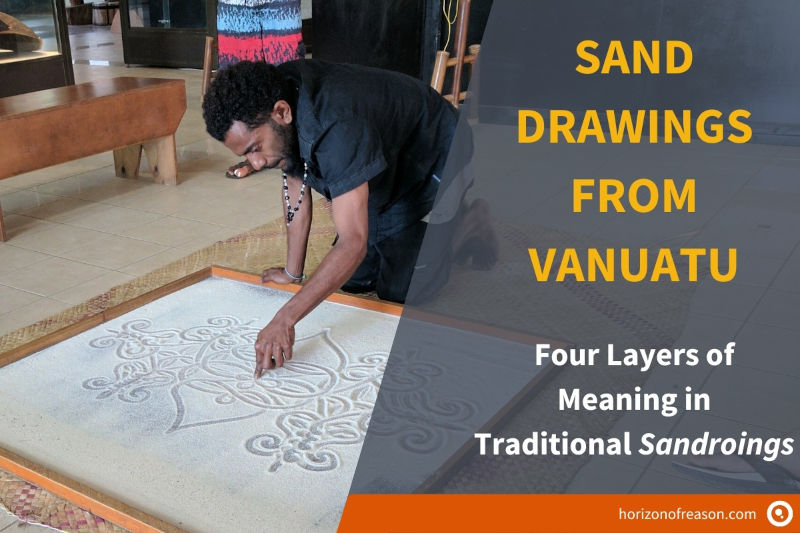 The people of Vanuatu create fascinating sand drawings or 'sandroing'. This article discusses their creation, purpose and deeper meaning.